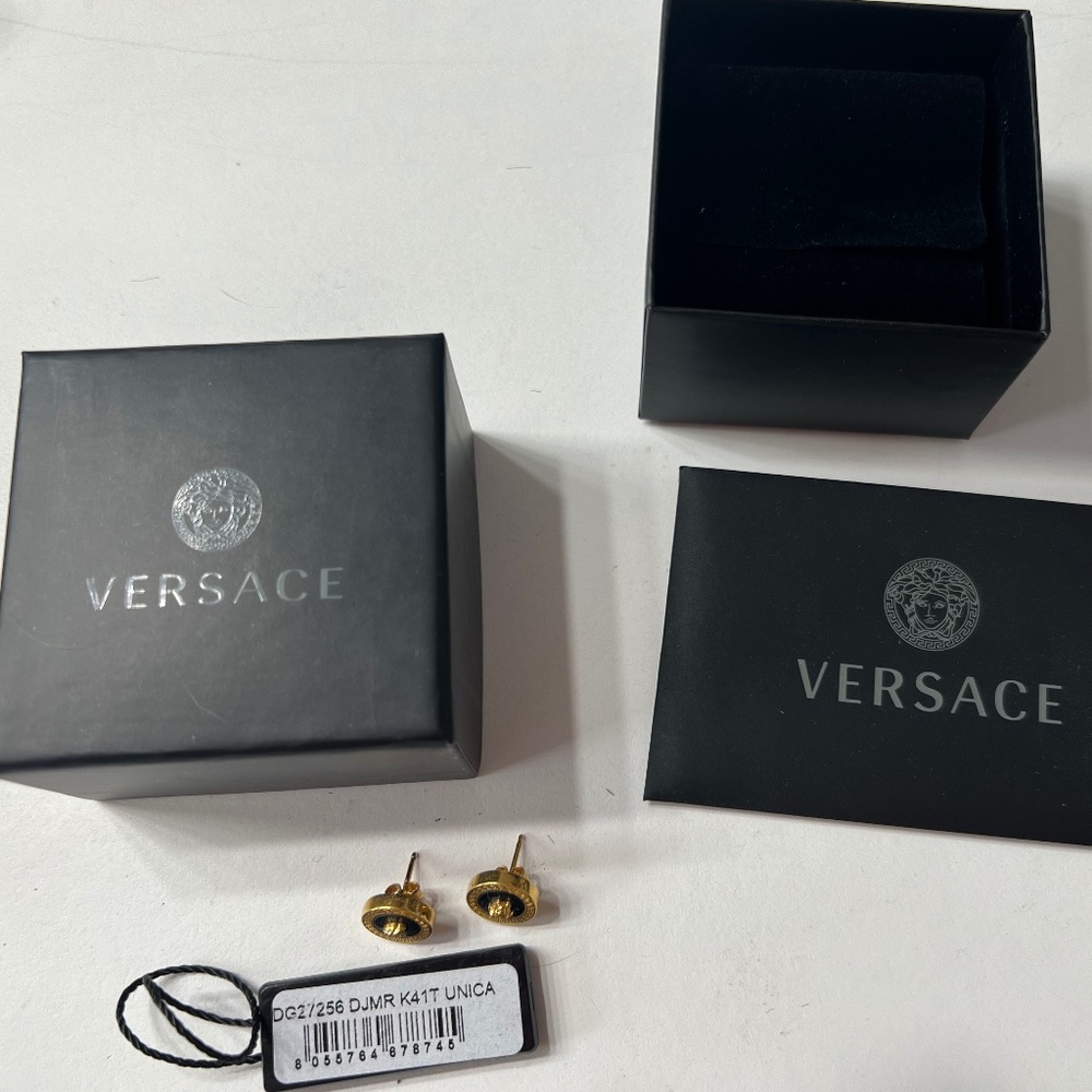 Versace stud earrings
